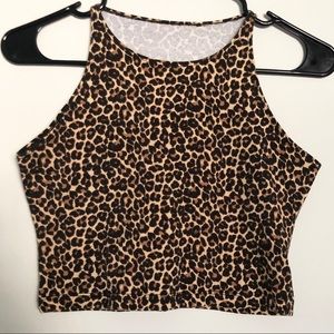 American Apparel Leopard Crop